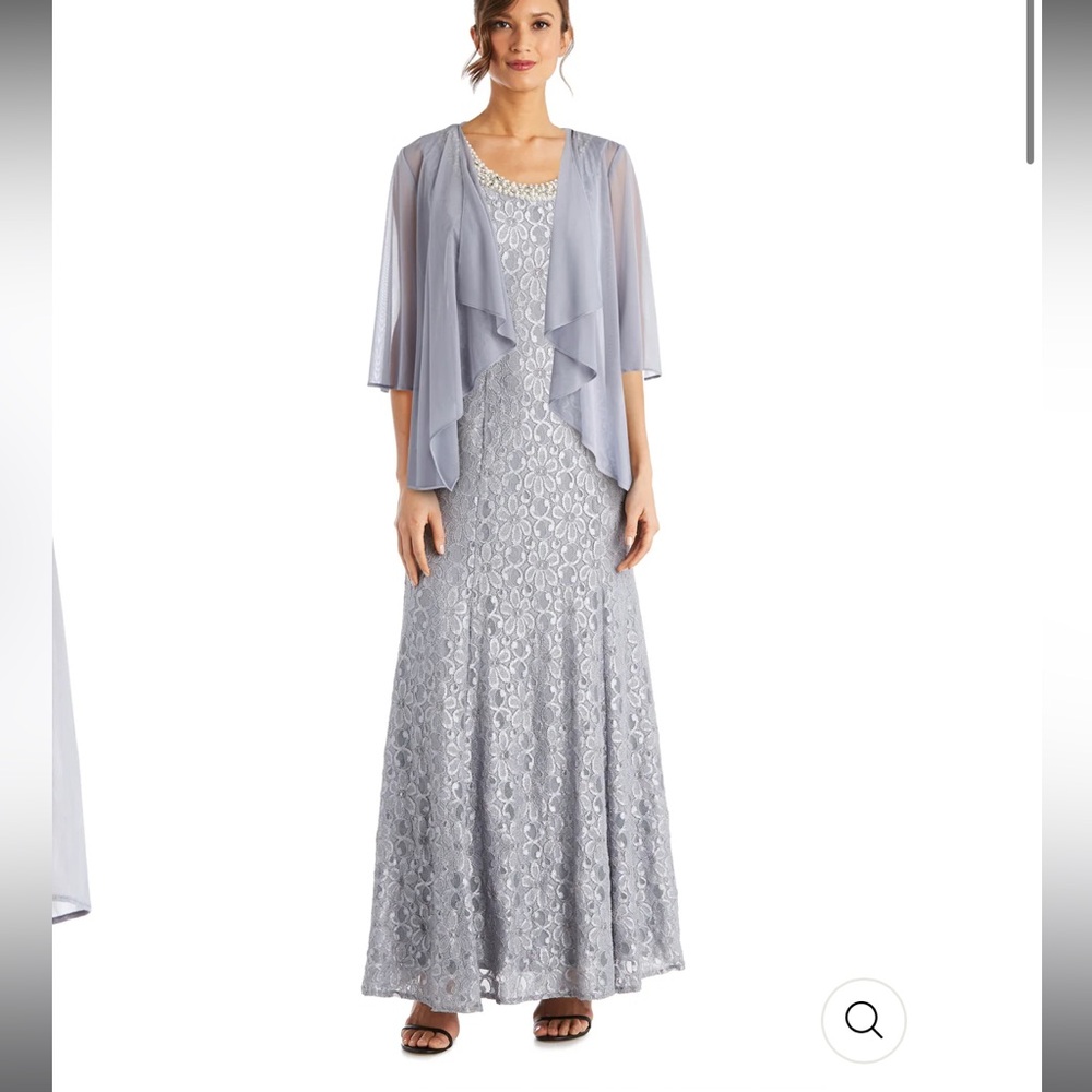 NWT R&M Richards Lace Evening Lace Gown